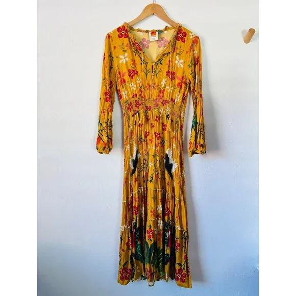 Farm Rio by Anthropologie Women's Sz XL Cristy Maxi Dress - Picture 2 of 14